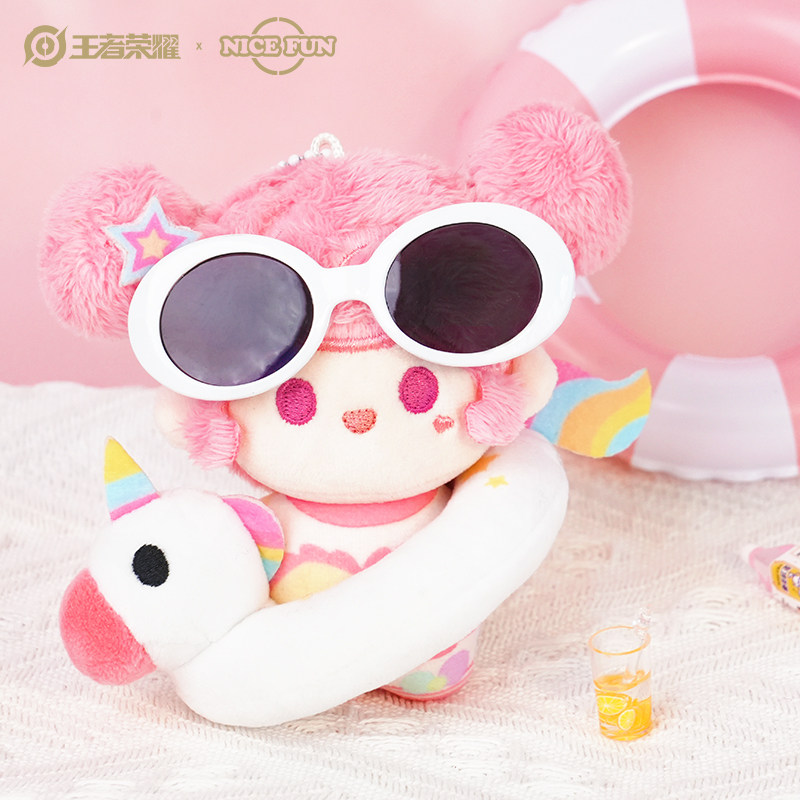 王者荣耀挂件王者荣耀 X NICEFUN小乔缤纷独角兽游泳圈毛绒摆挂件公仔玩偶周边
