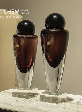 轻奢现代高档艺术k玄关电视柜卧室边几沙发桌面摆件送人乔迁礼物