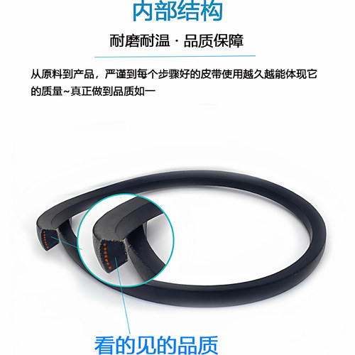 沪驼三角带A型A400-A4013Li橡胶传动带工业皮带发动机电机 - 图2