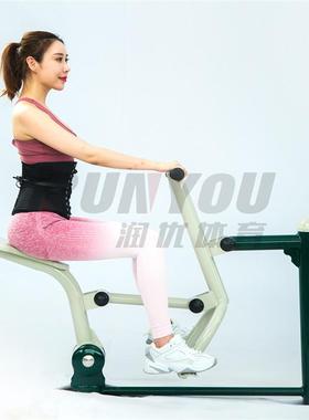 山东户外健身器公园单人健骑机老年人户外健身设施