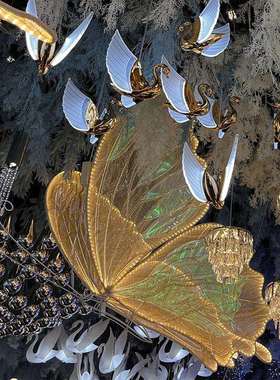 婚庆LED蝴蝶道具灯花蝶路引灯婚礼堂婚礼舞台场地布置道具装饰灯