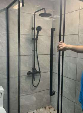 干湿分离屏风整体淋浴房隔断网红家用卫生间浴室玻璃门洗澡间浴屏