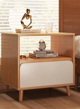 床头柜现代简约卧室床头置物架2024新款简易床头收纳柜小型床边柜