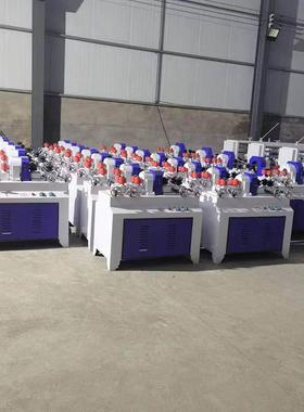 全自动木工圆棒机方木圆木铁锹把成型机双进双出削圆砂光机抛光机