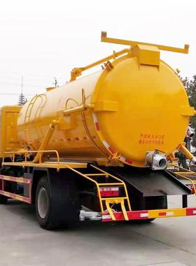 东风四轮清洁吸污车国五8吨大缸体下水道高压管道疏通清洁吸污车