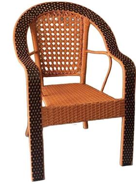 阳台休闲桌椅靠背椅老年人藤椅家用庭院手工编制户外室内藤编椅子