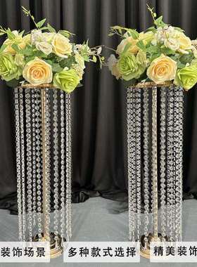 欧式路引水晶婚礼婚庆场地场景布置道具活动结婚精美装饰水晶管
