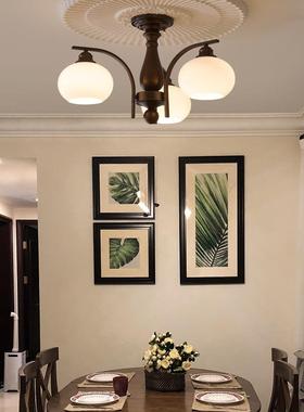 美式复古客厅灯大厅主灯中古风美拉德吸顶灯大气简约高级感卧室灯