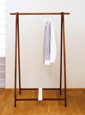 家逸衣帽架落地室内挂衣架时尚创意木质衣服架衣架