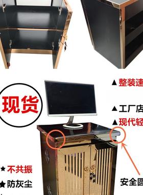 新款KTV不锈钢欧式点歌柜子音响功放监控服务器设备网络机箱机柜