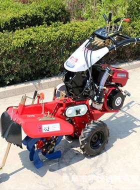 柴油款田园管理机大棚果园开沟培土机手扶式耕地犁地机