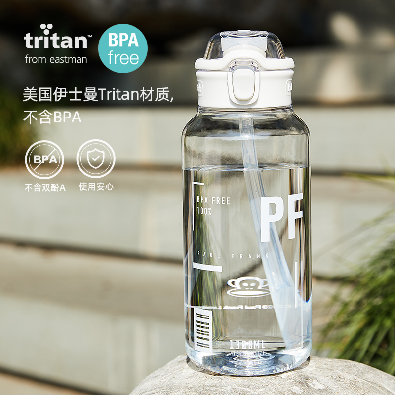 大嘴猴大容量杯子大号新款2024高颜值水杯女吸管杯水壶男运动水杯