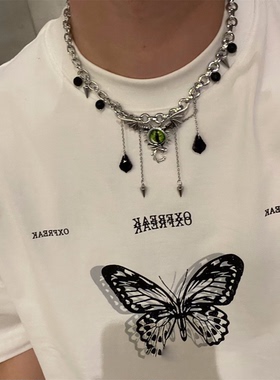 暗黑风恶魔之眼男项链冷淡风