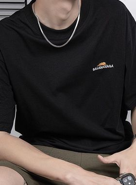 简约蛇骨项链男痞帅素链嘻哈