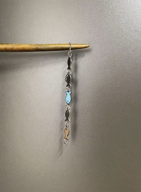 Vintage逆流而上五条小鱼手链