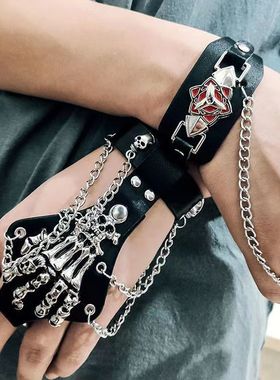 朋克手链男款饰品潮男女另类