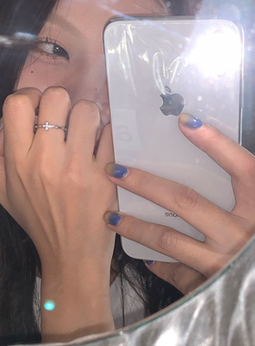 十字架开口细戒指女轻奢高级感