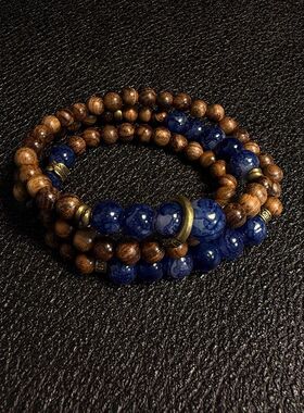 Bluecoffeecolor双层叠戴手串