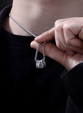 貔貅吊坠复古项链男款小众设计