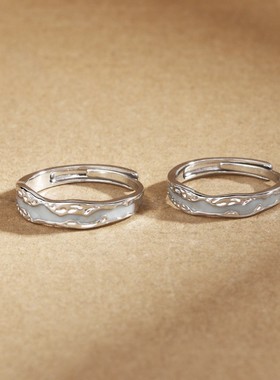 会发光的戒指一对夜光情侣对戒