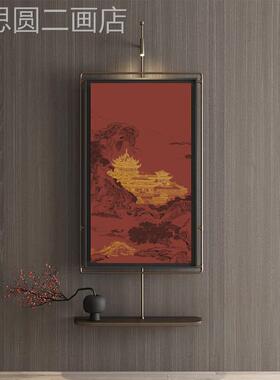 宋氏美厅学高档挂创画酒店样画板间意灯客玄关金属挂饰墙面装饰品