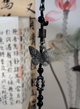 古风水墨晕染蝴蝶可调节手链