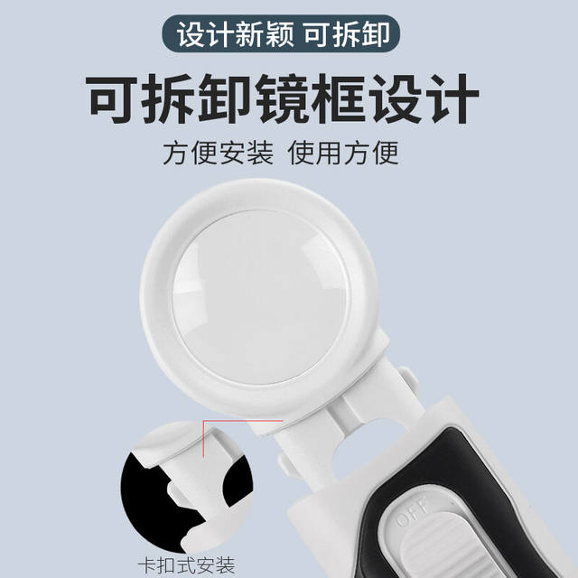New product manufacturer high-power lens, high-definition handheld magnifying glass with light, jewelry, antiques, calligraphy and painting, X appraisal mirror, lamp home