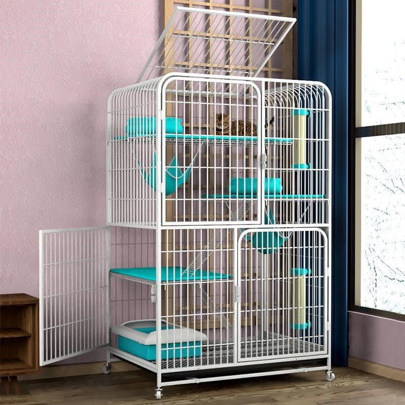 猫笼子二层猫别墅四层三层w猫窝猫舍猫咪房子家用宠物笼子室内,淘宝优惠券,粉丝福利购,淘宝优惠卷