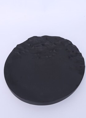 现代极简轻奢风树脂黑色山峰托盘收纳样板间软装客厅W茶几饰品摆