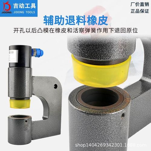 光伏C型钢桥架线槽打孔器冲孔机长喉深不锈钢镀锌Z型W钢液压开孔 - 图2