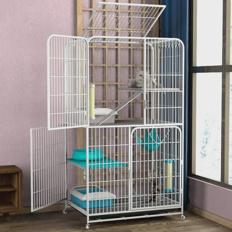 猫笼子二层猫别墅四层三层w猫窝猫舍猫咪房子家用宠物笼子室内,淘宝优惠券,粉丝福利购,淘宝优惠卷