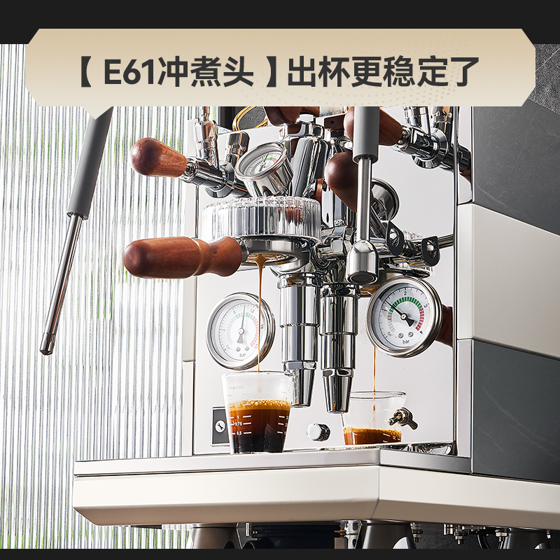 SCHNEIDER施耐德 大星云咖啡机意式半自动小型家用商用蒸汽双锅炉