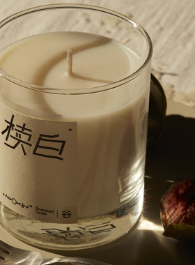 椟白Nookin米缸诗句氛围香氛香薰蜡烛新婚生日礼物200g蜡烛赠香卡