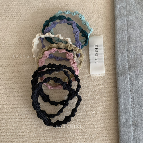 简约百搭绑头发头绳发圈橡皮筋女韩国ins高弹力耐用发饰头饰皮套 - 图0