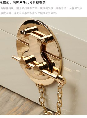 新中式样板房简约带锁扣梳妆台摆设客厅家居R装饰品首饰收纳盒