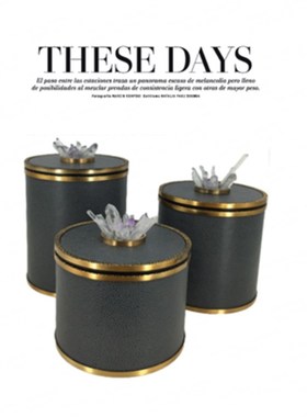 轻奢现代简约样板房储o物罐首饰盒橙色橘色卧室摆件 收纳盒工艺品