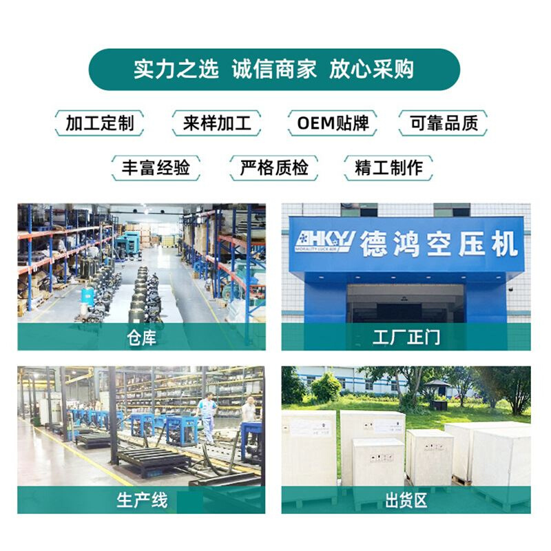 深圳变频双螺杆空气压缩机7.5KW 汽保修理专用1立方质保一年 包邮 - 图1