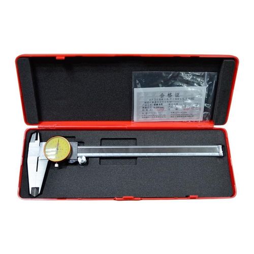 桂林量具双向防震带表卡尺0-300mm带U表卡尺防震卡尺 - 图1