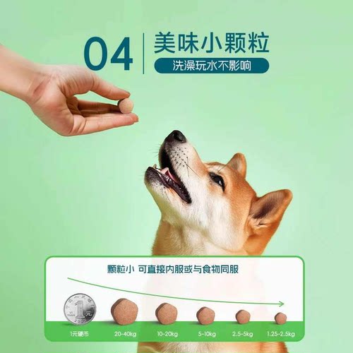 汪宠爱驱虫药狗犬驱虫内外同驱蜱虫跳蚤蛔线虫复方沙罗拉纳咀嚼片 - 图1