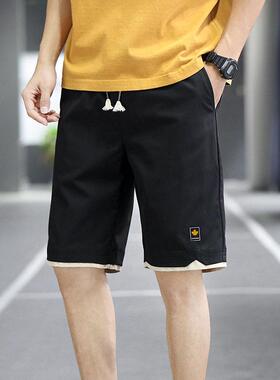 Men’s 3-Pack Faux Two-Piece Waistband Casual Athletic Short