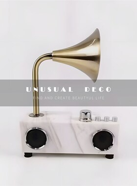 UNUSUAeL 简约现代收音机唱片机摆件样板间书房仿真留声机民宿装
