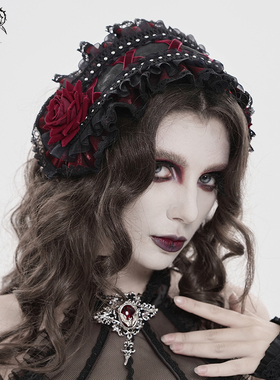 DEVIL FASHION恶魔时尚落丽塔玫瑰花头饰头纱【AS27601/2/3】