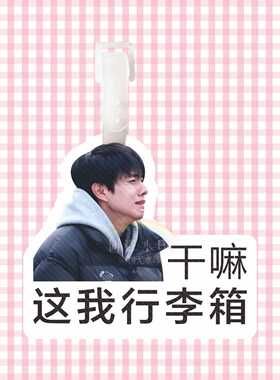 十个勤天赵一博行李牌登机牌挂件