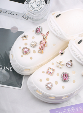 爱丽丝梦境巴洛克珍珠兔子鞋扣