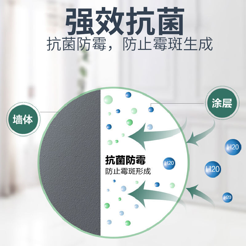 40斤白色内墙乳胶漆墙面漆水性漆涂料彩色室内防水防霉防潮伊曼思 - 图2