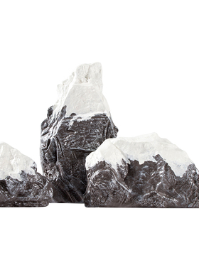 现代新中式c仿真石头假山摆件树脂工艺品样板间客厅玄关书房装饰