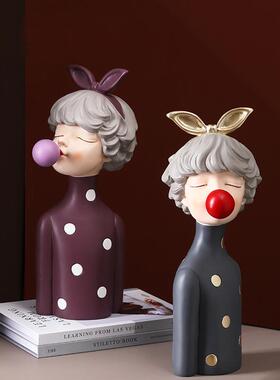 摆件客厅轻奢女孩装饰泡泡家居z品电视柜北欧创意礼物摆设酒柜玄