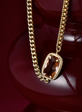 朗同复古风轻奢玻璃石手链