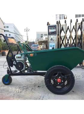 小型手扶搬运车建筑工程水泥沙子运输机农用园林柴油翻斗车