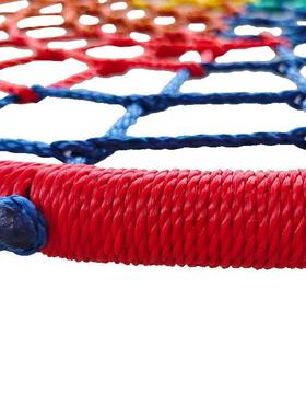 60cm网绳鸟巢秋千现货儿童户外玩具设施吊床PE绳编织秋千